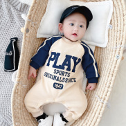 I LOVE DADDY&MUMMY Korean Baby Boy Romper Fashion Letter Long Sleeves