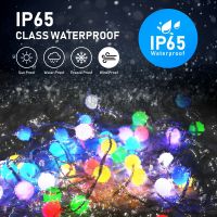 Festoon Led Lights Ball Fairy Outdoor Christmas Decoration WiFi Bluetooth USB LED String Light Garland Waterproof Garden Lamp