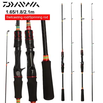 Daiwa Fishing Rod 1.65m/1.8m/2.1m Carbon Spinning Casting Fishing Rod Lure Pole  2-piece Carp Fishing Freshwater Saltwater Accessories