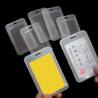 Plastic Card Holder Case To Protect Credit Cards Bank ID Card Ccover Sleeve Unisex Waterproof Transparent PVC Badge Card Clip Card Holders