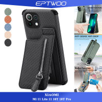 EPTWOO สำหรับ Xiaomi Mi 13 12T 111T 12 11 Lite 11 10T 10T Pro โทรศัพท์กรณีไฟเบอร์ข้าว F ILP ปกคลุมด้วยช่องเสียบการ์ดเลนส์กล้องคุ้มครองปลอกกันกระแทกปกหลัง SD-XWWLL