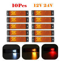 10X12V 24V 3-LED รถด้านข้าง Marker ไฟ Clearance ไฟเลี้ยว Reflector Stop Indicator โคมไฟรถบรรทุก Trailer Caravan Lorry Van