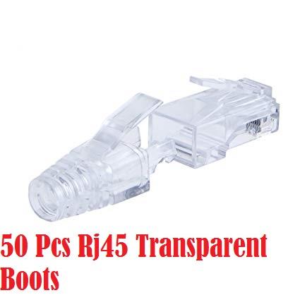 50PCS Modular RJ45 Network Cable Connector Plug Boot Strain Cover Cap P0 Nu 