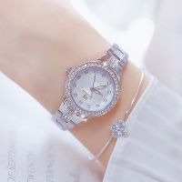 2021 new watch womens waterproof steel belt simple Korean style fashion diamond British women