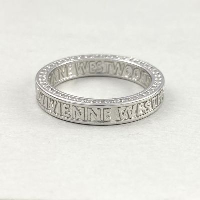 Vivienne Westwood Ring แหวนสำหรับแม่ของราชินีตะวันตกแหวนดาวเสาร์แหวนแนวพังก์เล็กน้อยทันสมัย