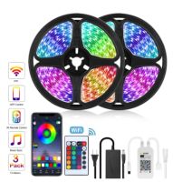 ไฟ Strip Light wifi led control  MIC Music ฟังก์ชั่นจับเวลามัลติฟังก์ชั่นพร้อมรีโมท IR 24Key สำหรับ 5050 3528 RGB RGB