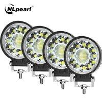 สปอร์ตไลท์4X4แอลอีดีบาร์ออฟโร้ด NLpearl 4นิ้ว123W,แถบแสงสำหรับทำงาน12V 24V สำหรับรถจี๊ปรถบรรทุกรถแทรกเตอร์ SUV ATV Barra ไฟหน้า LED