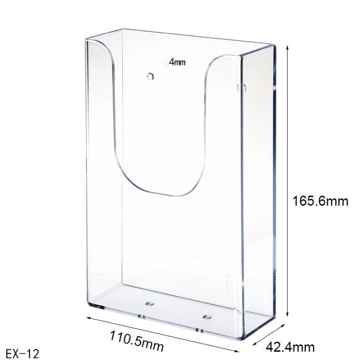 1-3a4-data-rack-files-rack-1-3a4-data-rack-single-layer-data-rack-wall-mounted-data-rack-wall-hanging-shelf-catalog-shelf-data-shelf-transparent-shelf-plastic-shelf-data-display-stand-display-stand