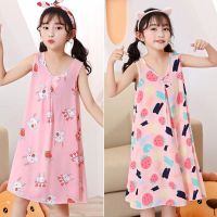 Summer Baby Nightgowns Princess Night Dress for Baby Girls Children Sleepwear Summer Sleeveless Skirt Casual Toddler Pajamas