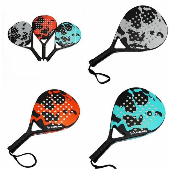 BS8OEV 3K Beach Tennis Racket Full Carbon Fiber Soft EVA Face Carbon