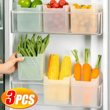 1PCS Fridge Organizer Bin Refrigerator Side Door Food Storage Box