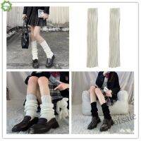 【hot sale】♛♧ D19 Cod Qipin Y2k Lolita Japanese Jk Girl Leg Warm Socks Winter Knee Cover Warmers Women Lolita Knitted Autumn Foot Cover 40cm