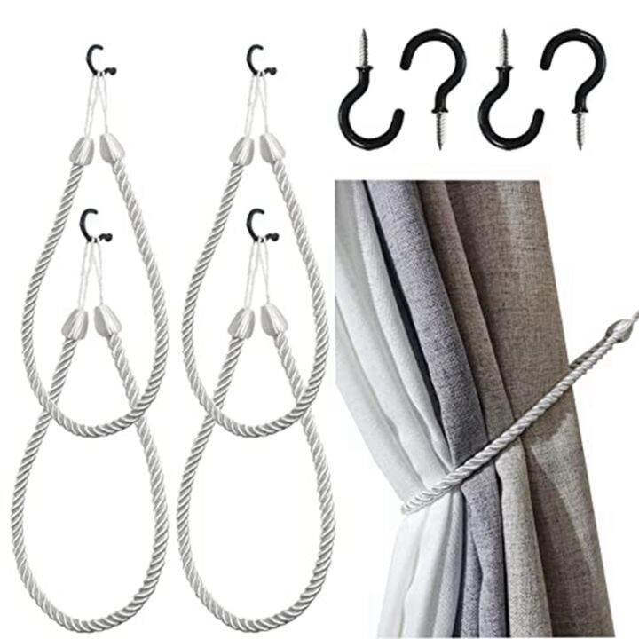 curtain-tiebacks-rope-curtain-tiebacks-ropes-metal-holders-cord-for-thin-or-thick-window-drapes-4-pack-curtain-holdbacks-with-4-metal-screw-hooks-silver