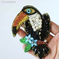 ♘◑☜ Fashion 3D Handmade Rhinestone beaded Patches for clothing Bird animals embroidery applique Parches Handmade sequins patch