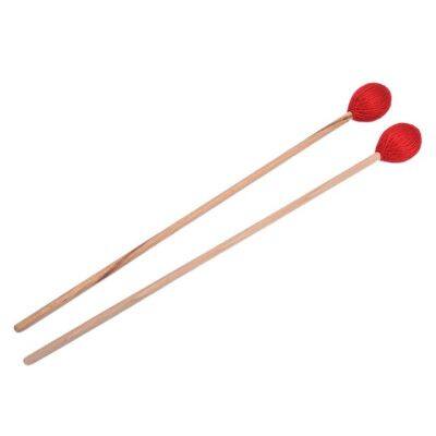 【Worth-Buy】 Irin 1คู่ Marimba Mallets Percussion Sticks Drumsticks หัวแข็งขนาดกลางสำหรับ Percussion Instruments อุปกรณ์เสริมกลอง