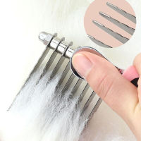 Dog Comb Grooming Tools Dog Rake Comb Trimmer Stainless Steel Cat Dog Comb for Dematting Removing Dead Matted &amp; Knotted Hair