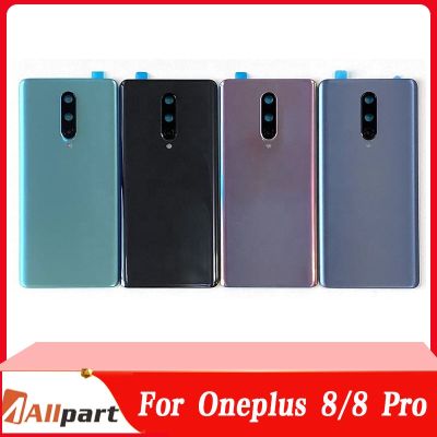 NEW Back Battery Cover Door Rear Glass For Oneplus 8 Pro Battery Cover Housing Case with Camera Lens For Oneplus 8 Oneplus 8T