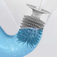 Wall-Mounted TPRPP Toilet Brush Rubber Head Cleaning Standing Brush Long Handle Household Floor Cleaning Bathroom Accessories