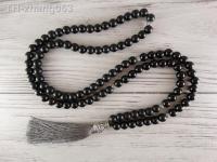 Shungite mala 108 Meditation beads Black mala necklace Onyx mala beads Yoga mala Prayer beads Yoga gifts Buddhist necklace