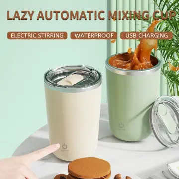 Kitchen Electric Mixing Cup Stirring Coffee Cup Automatic Mixing Mugs Cup  Lazy Rotating Magnetic Water Cup Self Stirring Mug