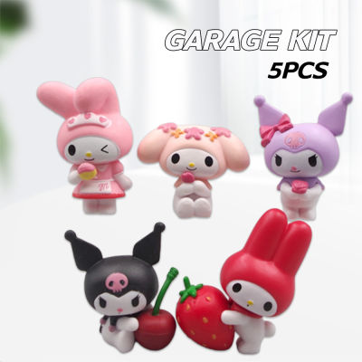 5CPS My Melody Figure Toys Statue Anime Model Collection Toys for Party Car Home Office Decorations