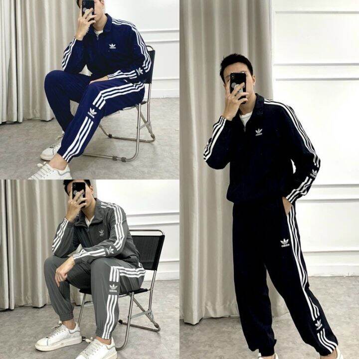 Bộ Gió Thể Thao Cao Cấp[ Hot Nhất 2022] Bộ Thể Thao Gió Co Giãn Cao Cấp,Bộ  Thể Thao Nam 3 Sọc,Bộ Thể Thao Nam Siêu Đẹp | Lazada.Vn