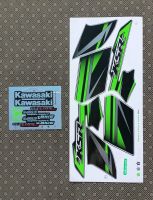 สติ๊กเกอร์ Kawasaki KSR สีเขียว ปี 2014 รุ่น 13 เคลือบเงาแท้ สีสวยคุณภาพดี ราคาถูก