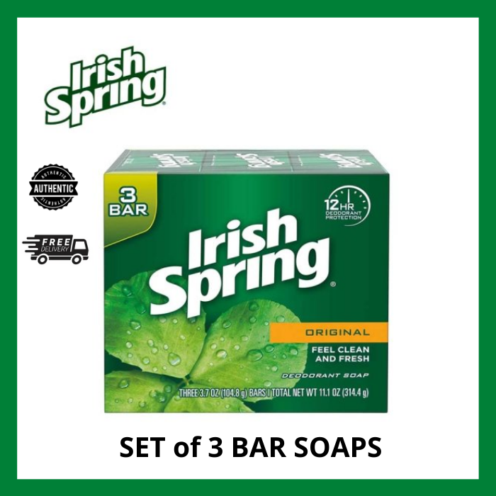 Irish Spring Soap Original 3 Bars Soap Lazada PH