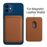 Leather Wallet with MagSafe ซองหนังแม่เหล็กติดด้านหลังของ Phone 12 13 14 Series