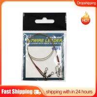 【CW】 2pcs Fishing Wire With Swivels Leadcore Leash 20 30 40cm Accessories Tackle Pesca