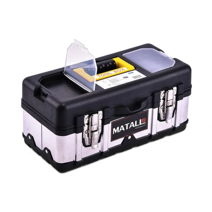 matall-กล่องเครื่องมือพลาสติก-17-นิ้ว-สเตนเลส-และพลาสติก-กล่องใส่น็อต-กล่องเอนกประสงค์-tactool