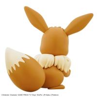 Bandai Original Pokemon BIG 02 Eevee Anime Action Figure Simple Assembly Model Toys For Kids Gift Collectible Model Ornaments