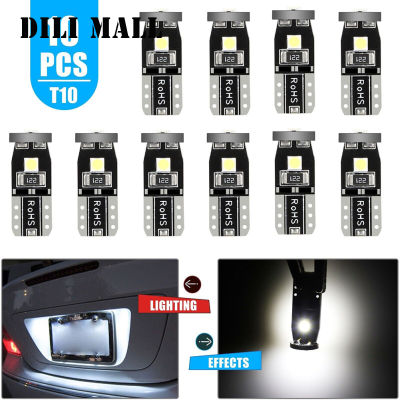 Dali Mall10pcs เพดานในร่ม Led หลอดไฟ S ชุด T10 168 194 2825ป้ายทะเบียนรถ W5w หลอดไฟ6500K สีขาว