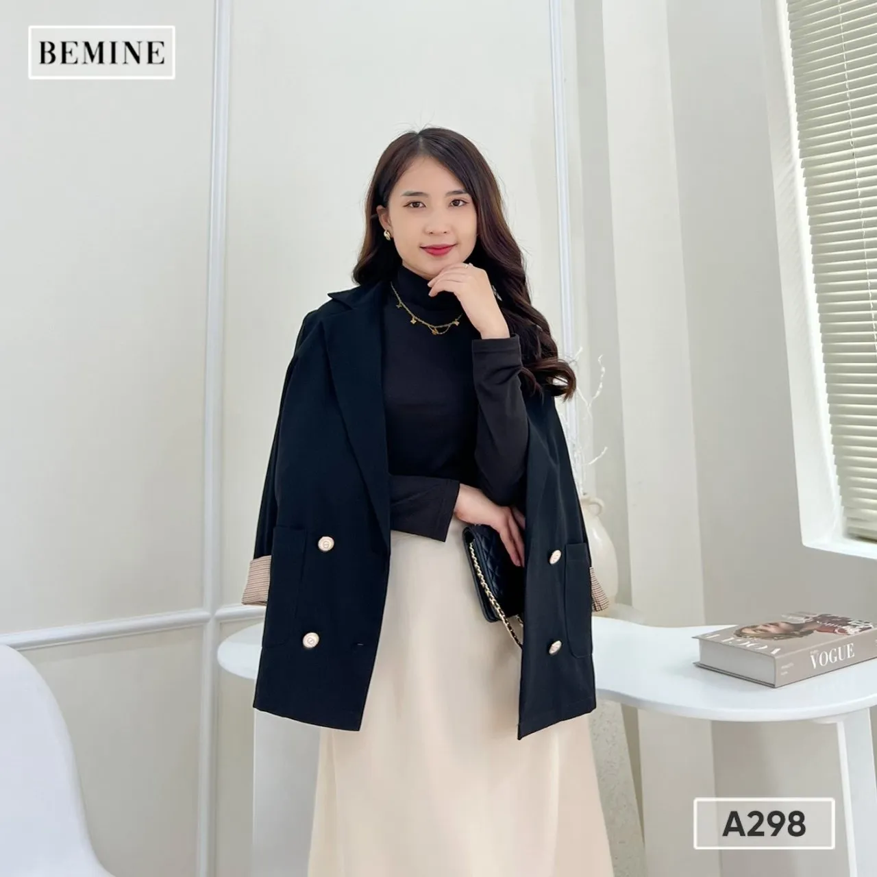 Áo vest tay lỡ phối bản BEMINE A298
