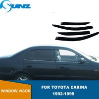 Window Visors For Toyota Carina 1992 1993 1994 1995 Side Window Deflector Wind Vent Rain Guard Visors Door Visors SUNZ