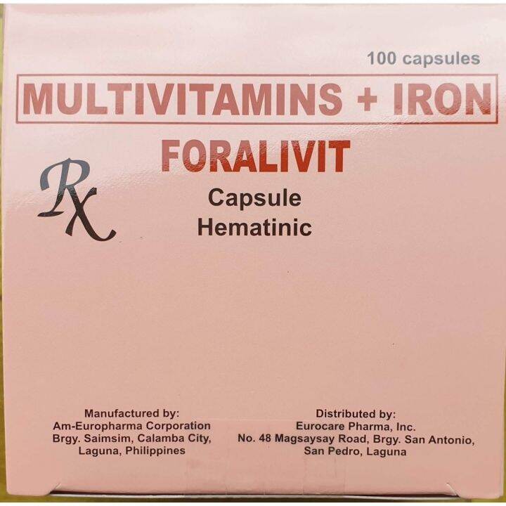[Hot sales] MULTIVITAMINS IRON (Ferrous Sulfate Folic Acid B Complex