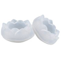 Lotus Lotus Small Saucer Candle Tray Silicone Mold Diy Aromatherapy Candle Holder Storage Box Epoxy Crystal Epoxy Mold