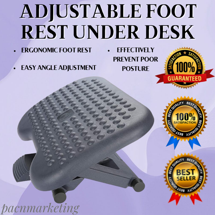 Best Seller FOOT REST UNDER DESK Adjustable Foot Rest With Massage