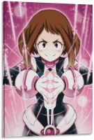 โปสเตอร์อนิเมะ My Hero Academia Mha Ochaco Uraraka โปสเตอร์โปสเตอร์ภาพตกแต่งศิลปะบนผืนผ้าใบสำหรับติดกำแพงห้องนั่งเล่นโปสเตอร์ภาพวาดตกแต่งห้องนอน