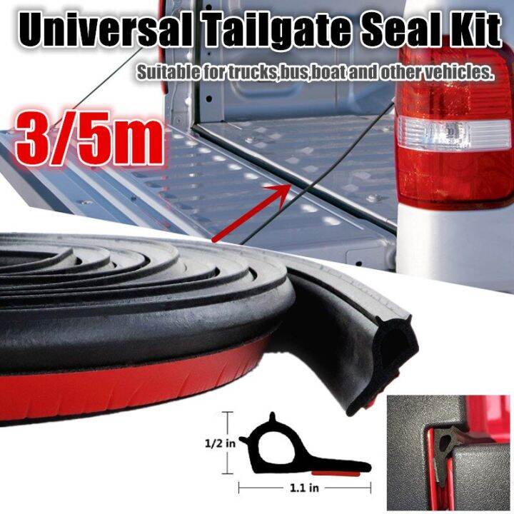 3/5M Adhesive Universal Adhesive Tailgate Seal Kit For NISSAN NAVARA NP300 RUER UTE DUST TAIL