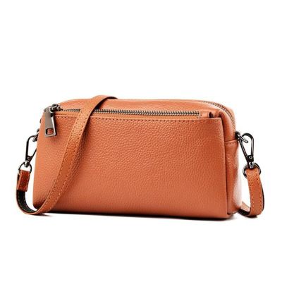 Classic Leather Small Shoulder Bag Ladies Clutch Bag with Wristlet Ladies Small Chain Purse Leather Phone Bag