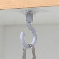 【YF】 Self-Adhesive Wall-Mount Rotary Hook Under Counter Storage Hanger Organizer