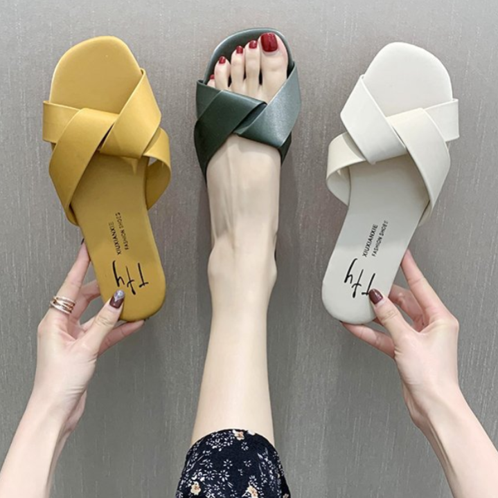 K.Store Korean summer flat sandals slippers for women TTY | Lazada PH