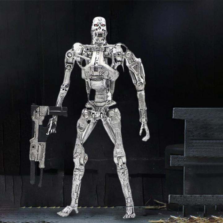 the-terminator-t-800-endoskeleton-7ข้อต่อเลื่อนได้ของเล่นโมเดลที่เป็นตุ๊กตาขยับแขนขาได้ของสะสมโมเดลพีวีซี