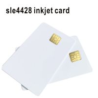 เครื่องพิมพ์บัตรเปล่าพีวีซีเครื่องพิมพ์อิงค์เจ็ทชิพขนาดใหญ่ SLE4428สีขาว10ชิ้นพร้อมชิป SLE5528สำหรับ E Pson T50 C Anon เครื่องพิมพ์อิงค์เจ็ท