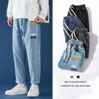 Blue Jeans Trousers Mens 2022 New Casual Vintage Straight Harajuku Baggy Belt Jeans Korean High Quality Trendy Denim Pants