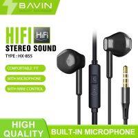 【OSO】BAVIN HX855 3.5mm Jack Heavy Bass HiFi Sound Quality Wired Earphone Stereo Audio Sound