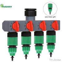 4 Way Distributor 3/4 and 1 ABS Plastic Garden Hose Pipe Splitter Water Connector with Garden Accessories Quick Adapter