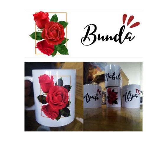 Cetak Mug Custom Gelas Desain Foto And Nama Pengerjaan Satu Hari Mug Import Lazada Indonesia 2061