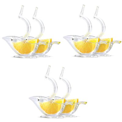 Lemon Squeezer,Lemon Juicer, Acrylic Lemon Manual Juicer Squeezer, Bird Lemon Squeezer (6 Pcs)